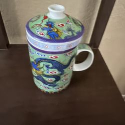 Dragon Tea maker Cup with infuser & Lid