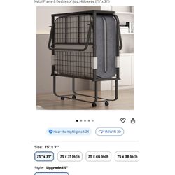 Rollaway Bed With Mattress / Half the price!