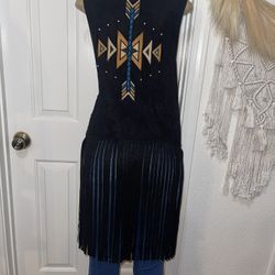 Wrangler Fringe Vest Size Large 