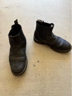 Doc Martens safety toe slip-on boots, size 12