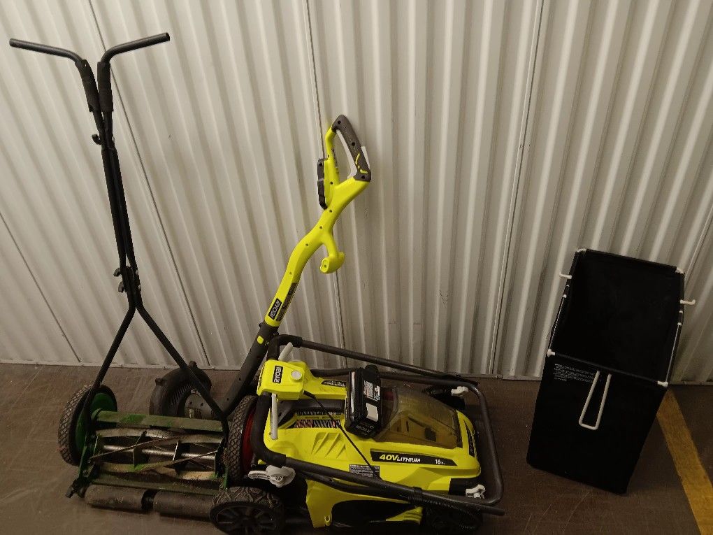 LAWN MOWER, WEED WACKER COMBO