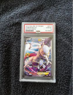 2016 Pokemon XY Promo Famewtwo EX Battle Festa card in PSA 10 #pokemon #collectible