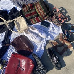 Purse An Shoes In Bag