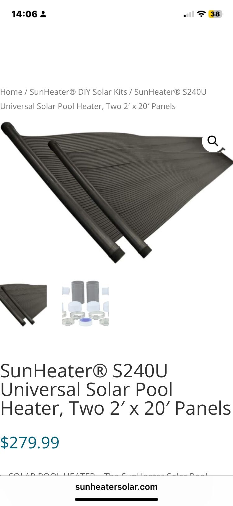Solar Pool Heater