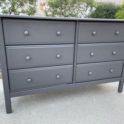 Gray Wood Dresser Chest of Drawers Furniture 