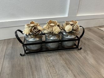 wood flower decor