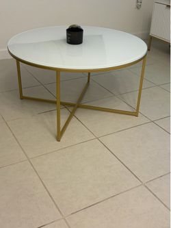 White  coffee table