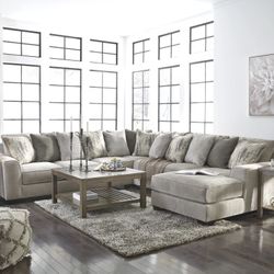 Ardsley Pewter RAF Sectional Ashley / couch /Living room set
