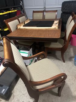 Dining table with 8 chairs