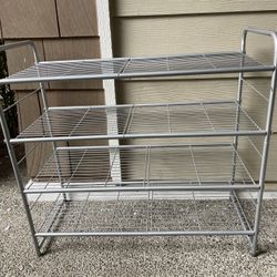 Metal Shoe Storage Shelf Wire Rack