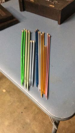 Vintage 8 Pair Of knitting Crochet Needles 