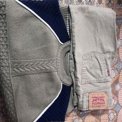 Levi’s Jeans pant and sweater boys size 7-8