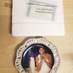 Inaugural event Michelle Obama the first lady of fashion plate Hamilton collection