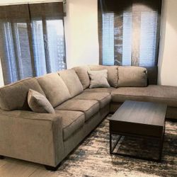 ✨ Light Color 2 Piece Contemporary Sectional Sofa 🌿 Brand New 💫 Delivery Available 👌 Great Financing Options 💰 Showroom Available 👍