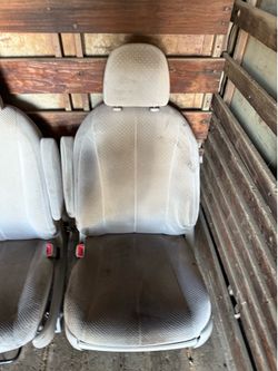 Cloth gray seats