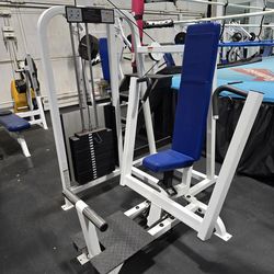 Life Fitness Foot Pedal Seated Chest Press Commercial Gym Equipment Exercise Weight Machine