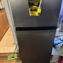 4.5 cu. ft. 2-Door Mini Refrigerator in Platinum Steel with Freezer