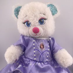 Build-A-Bear Disney Frozen II Elsa Teddy Bear Plush W/purple Dress 16" No Sound