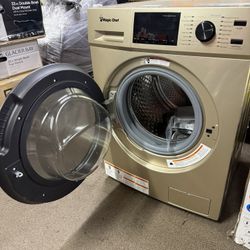 2.7 cu. ft. 120-Volt Gold All in One Ventless Electric Washer Dryer Combo (