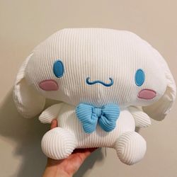 Sanrio Cinnamoroll Corduroy Blue Ribbon Plush