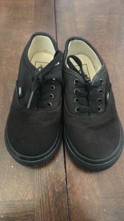 VANS Toddler Authentic Classic All Black Shoes