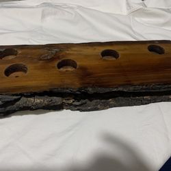 Authentic Wood Candle Holder