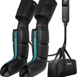 Leg Massager for Circulation and Pain Relief, Air Compression 3 in 1 Leg Massager for Foot Calf & Thigh, Leg Compression Boots 