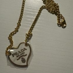 Prada Necklace Black Or White