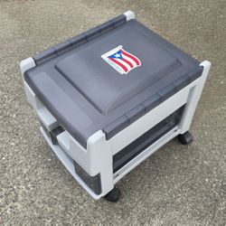 Vintage N64 Video Game And Console Storage Cabinet With Drawer.