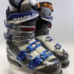 Salomon Divine Energyzer 70 Gray Blue Ski Boots Size 25.