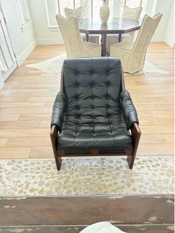 Halston leather chair