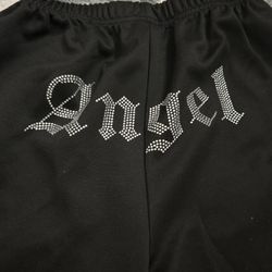 Girls Cuffed Angel Sweatpants 