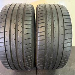 V891  245 40 19 98Y  Michelin  Pilot Sport 4 - 2 used tires 60% life 