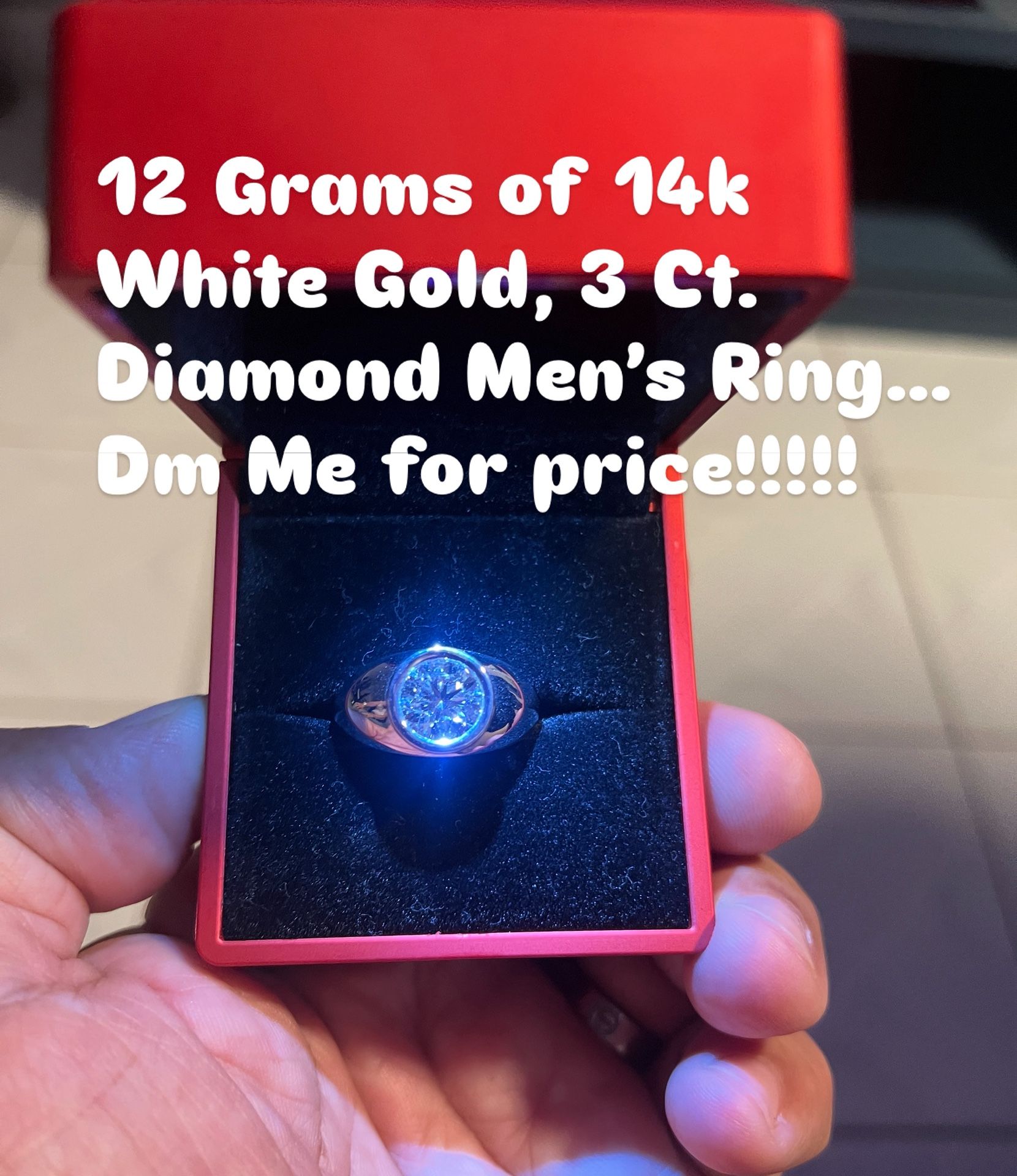 3 Ct. Diamond Pinky Ring, 14k White Gold…$2,450