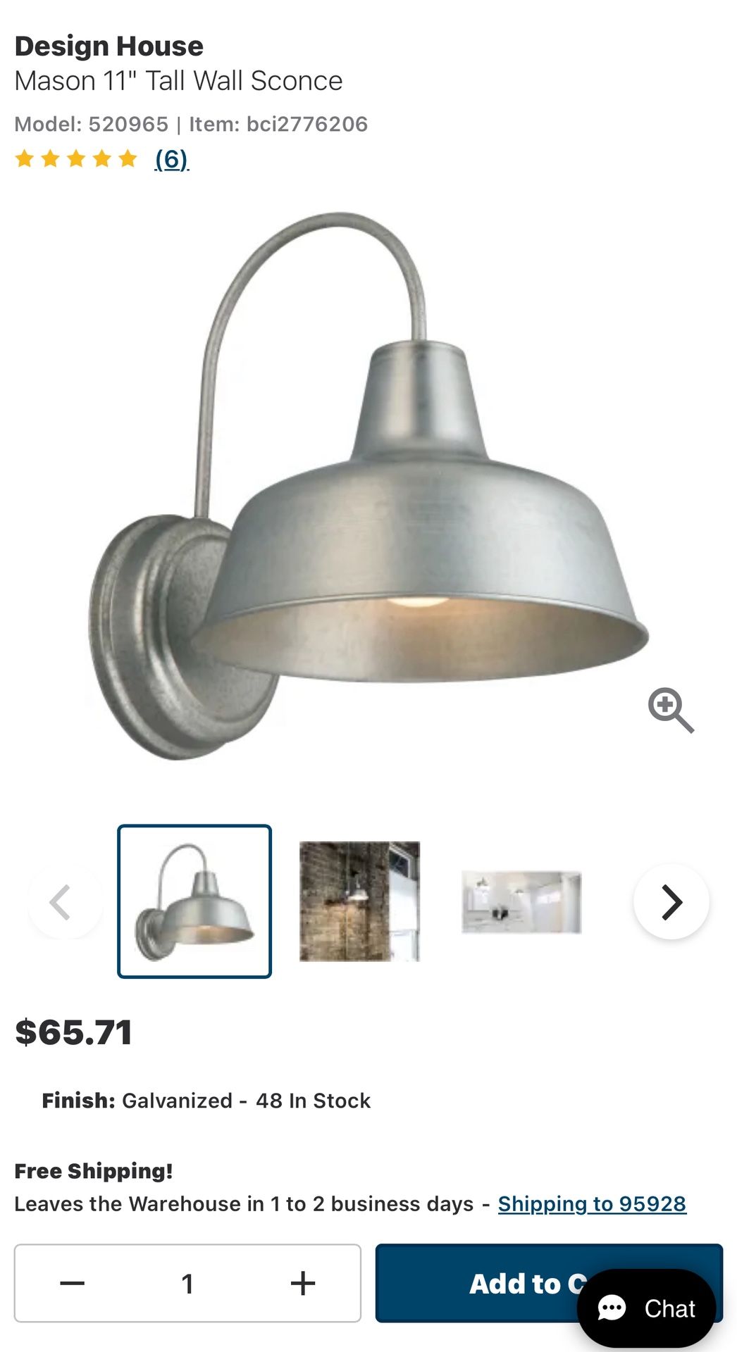 Indoor/outdoor Wall Fixture