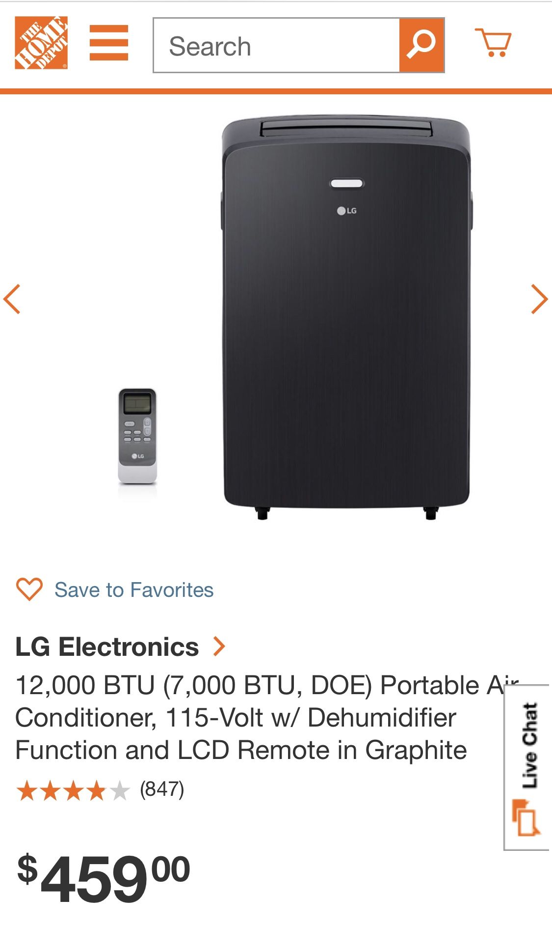 Lg portable AC unit