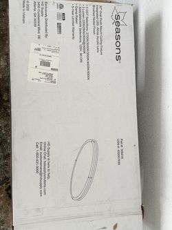 Brand New Seasons 32” Oval LED Ceiling Light – Brushed Nickel
