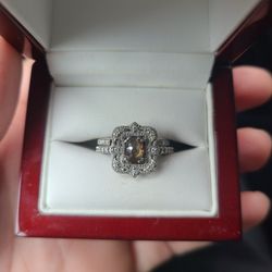 Vintage Engagement And Wedding Ring Set.