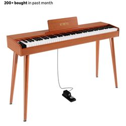 NEW IN BOX digital Piano 88 Key Semi Weighted Keyboard,Full-size Electric Piano for Beginners,with Sheet Music Stand,Pedal,Power Adapter,Headphone Mod