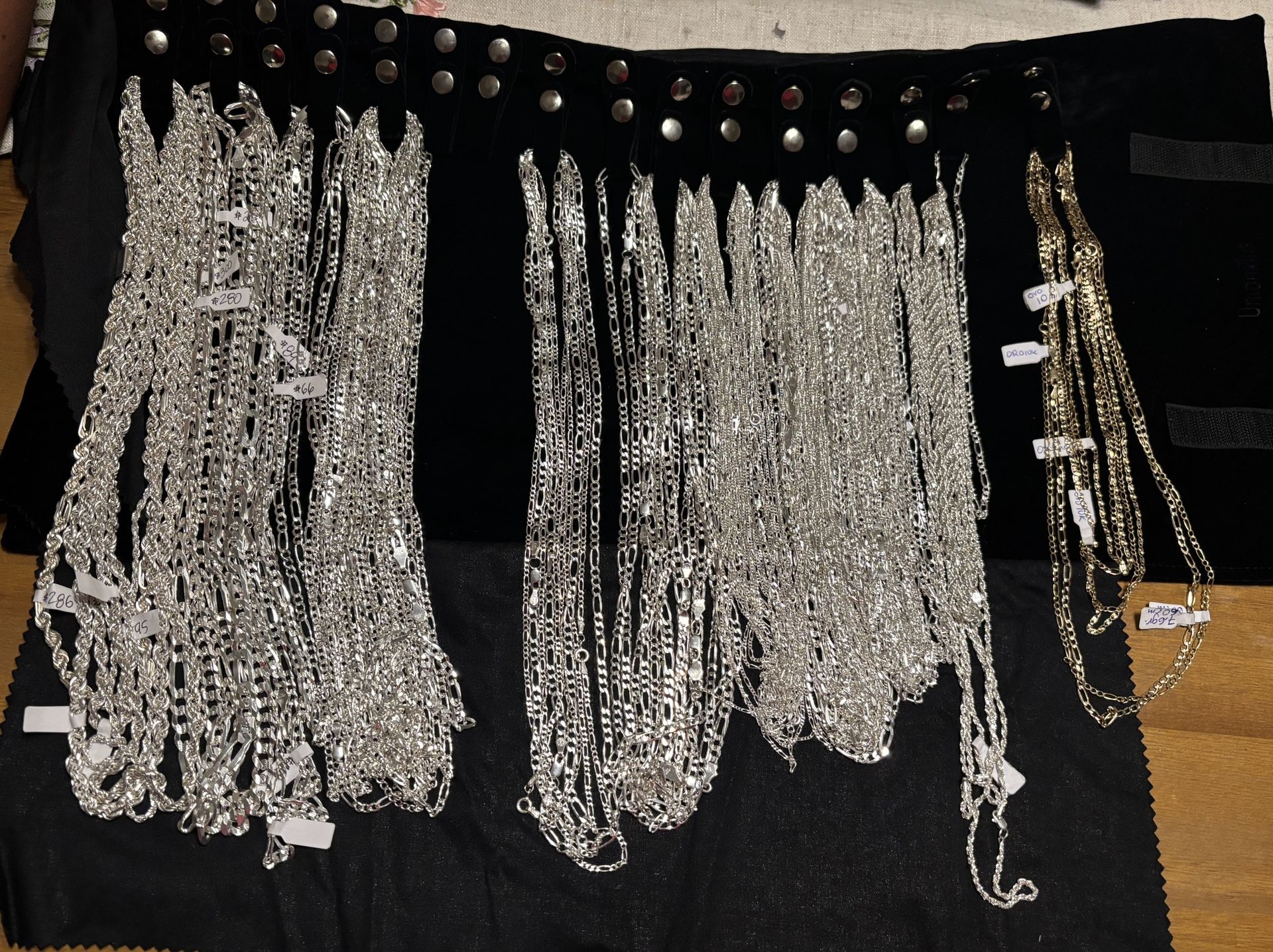 Chains Silver An Gold 10k Mexican