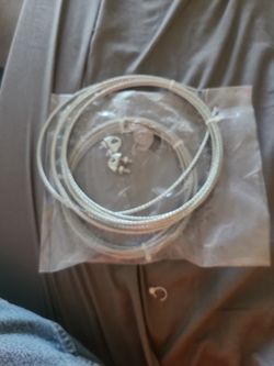 2 Rollos De Cable De Acero De 1/4    10 Feet Cada Uno 
