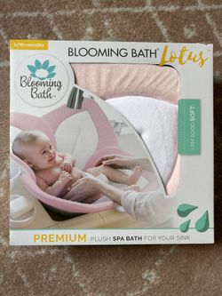 Flower Baby Bath Cushion Mat Pink