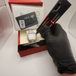 Moissanite VVS Diamond Watch ( PASSES TESTER) 