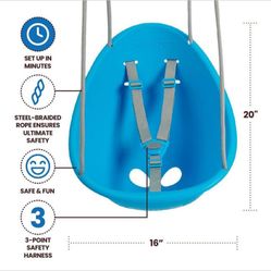 Swurfer Coconut Toddler Swing – Like New, Indoor/Outdoor, 6–36 Months