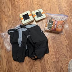 All of it for $20. Solar lights, hand warmers, boots covers