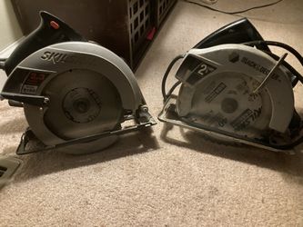 2 Skill Saws Skill Saw 2.3,, Black&Decker 2 1/8HP