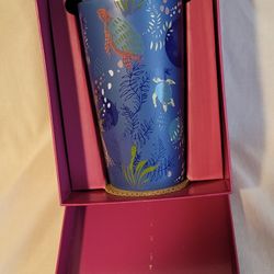 Hawaiian Blue Ocean Turtle Ceramic Double Wall Cup 12 oz. Starbucks Hawaii