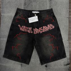 Vale Forever Lightning Black Jean Shorts 