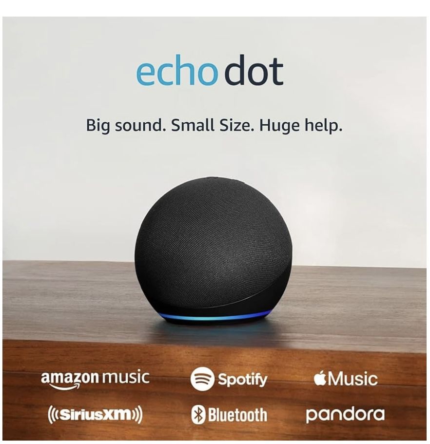 ✨ Amazon Echo Dot (5th Gen, 2022 Release) – Charcoal | Like New ✨