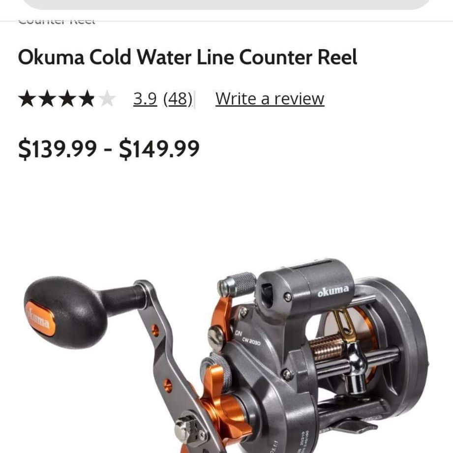 Okuma Coldwater 350 Low Profile Linecounter Reel for Sale in Seattle, WA -  OfferUp